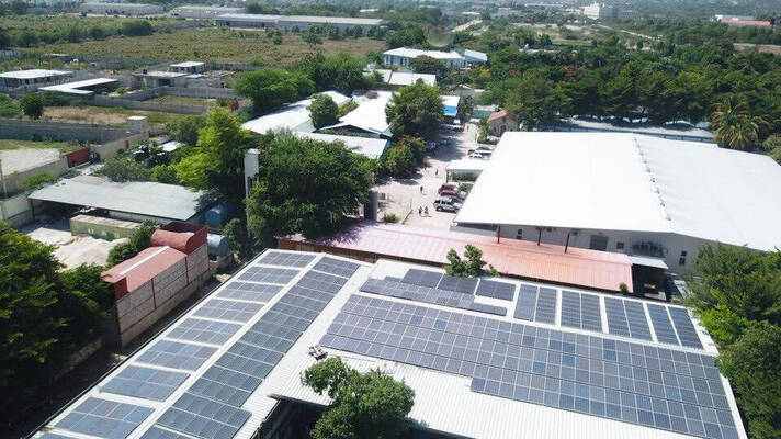 Toit solaire en Haïti