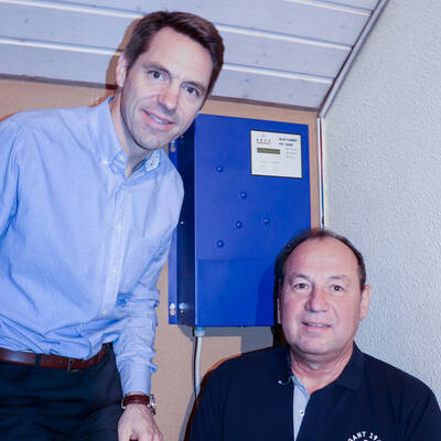 Matthias Haag and a PVI 2600 inverter