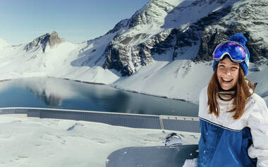 Muttsee Dam in Switzerland